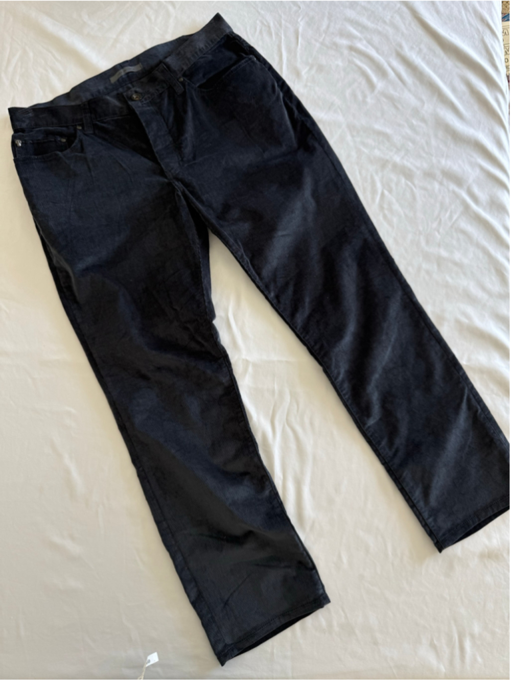 Men's John Varvatos Corduroy Pants Grey Waist 33